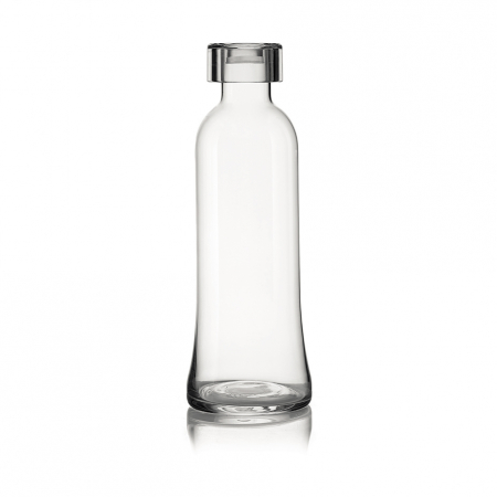 Бутылка для воды, стеклянная, 1 л, прозрачная