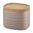 Емкость для хранения с бамбуковой крышкой Tierra, 500 мл, бежево-розовая
