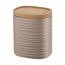 Емкость для хранения с бамбуковой крышкой Tierra, 1 л, бежево-розовая