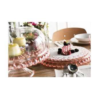 Тортовница Tiffany, коралловая