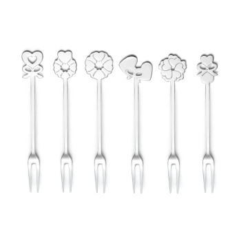 Набор из 6 вилок для закусок Cutlery Love