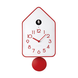 Часы настенные с маятником QQ-Up, красные