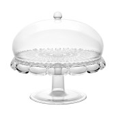 Блюдо для торта с крышкой Vanity, 30 см, прозрачное