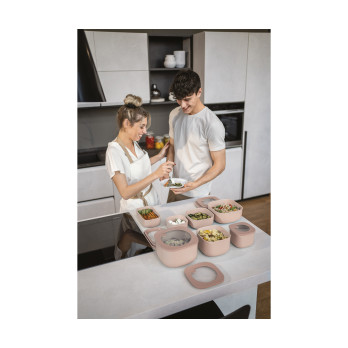 Контейнер для хранения Store&More, 900 мл, розовый